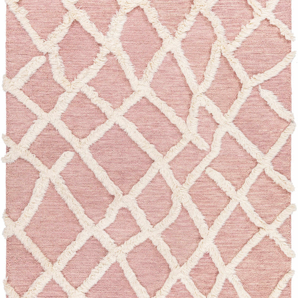 Adica Pink Wool Area Rug - Clearance