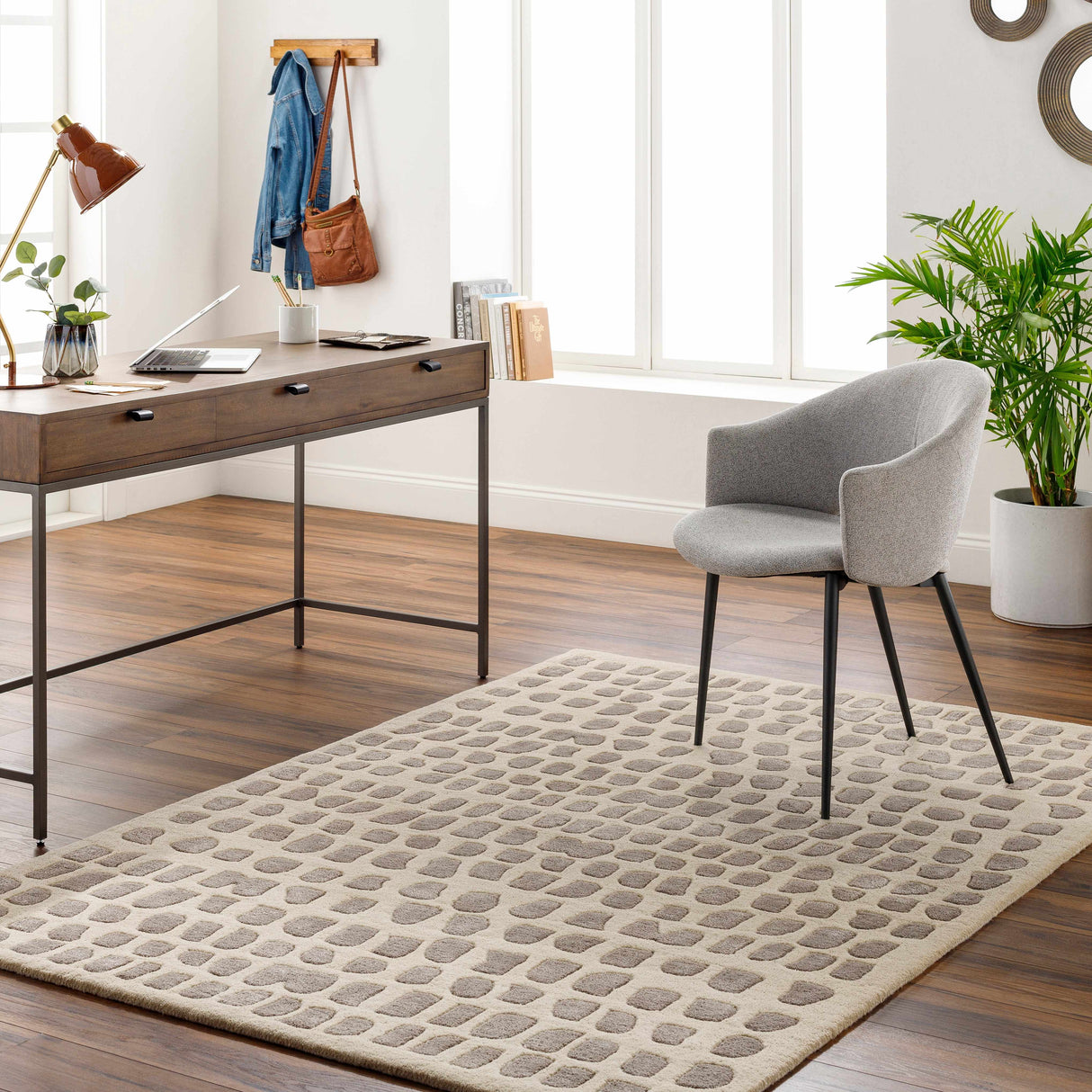 Arjan Beige Area Rug - Clearance