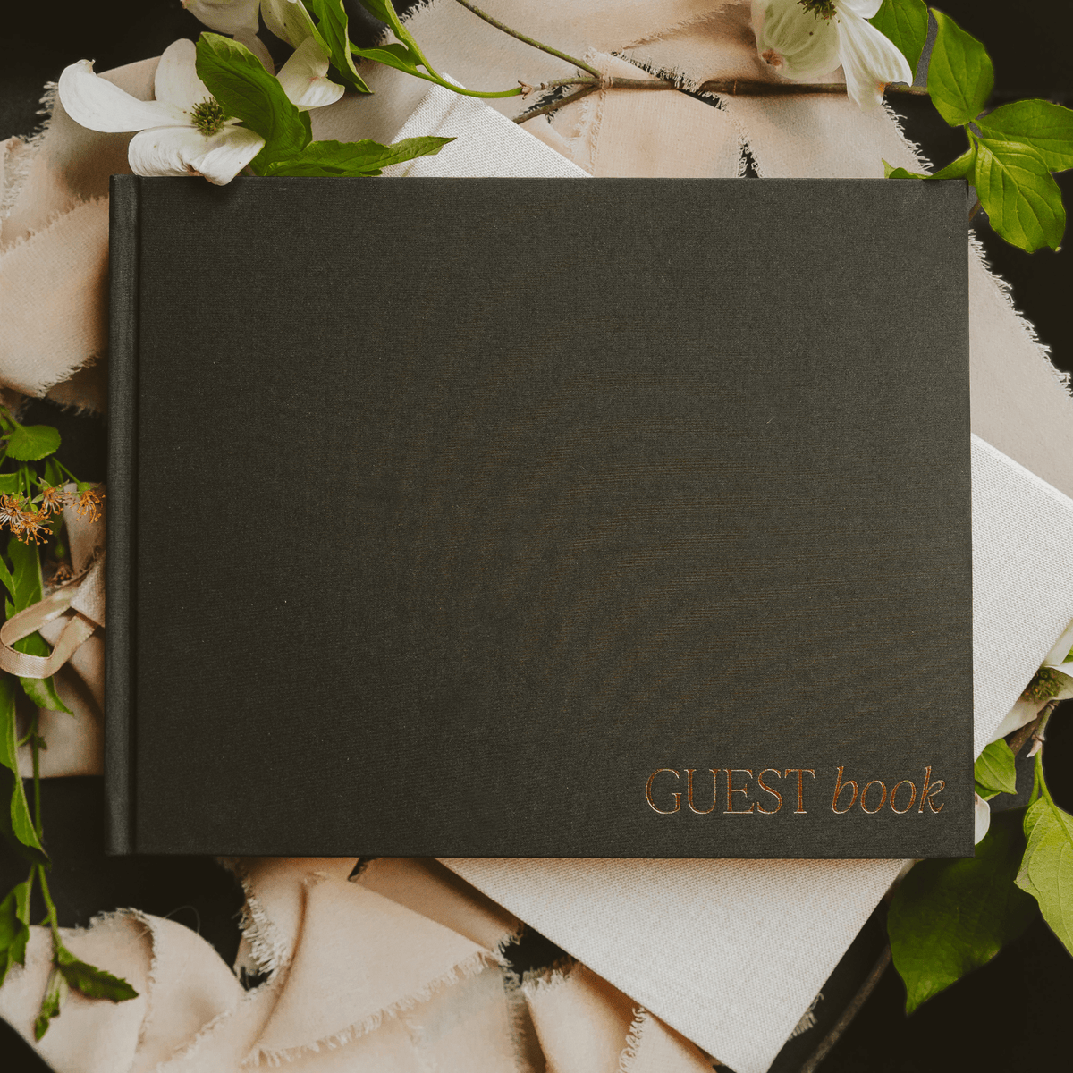 Black Guest Book | Sweet Water Decor