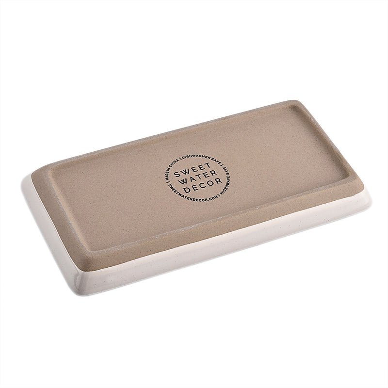 Cream Stoneware Tray | Sweet Water Decor