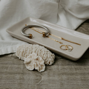Cream Stoneware Tray | Sweet Water Decor