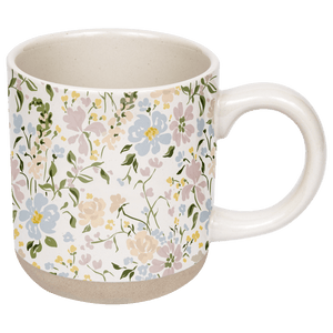 Floral 14oz. Stoneware Coffee Mug | Sweet Water Decor