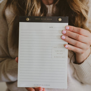 Gold Rivet Basic Notepad | Sweet Water Decor