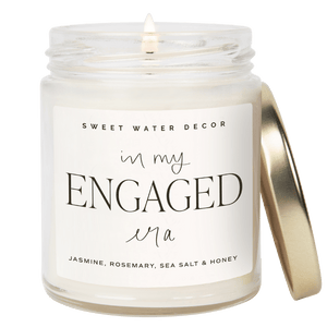 In My Engaged Era Soy Candle - Clear Jar - 9 oz (Wildflowers and Salt) | Sweet Water Decor