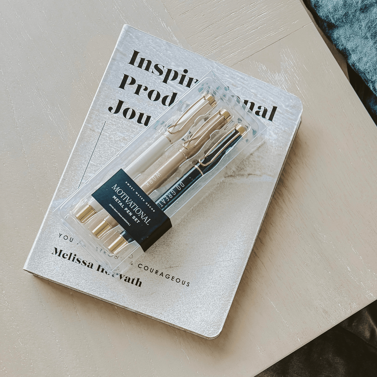 Motivational Metal Pen Set | Sweet Water Decor