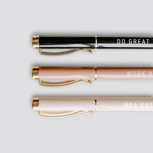 Motivational Metal Pen Set | Sweet Water Decor