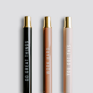 Motivational Metal Pen Set | Sweet Water Decor