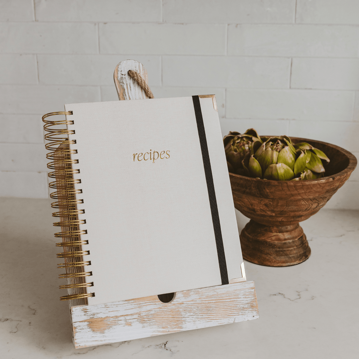 Recipe Book with 8 Tabbed Sections | Sweet Water Decor