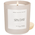 Spa Day Soy Candle - Tan Matte Jar - 15 oz | Sweet Water Decor