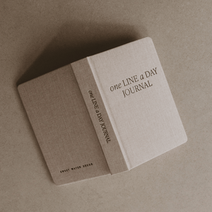 Tan One Line A Day Memory Journal | Sweet Water Decor