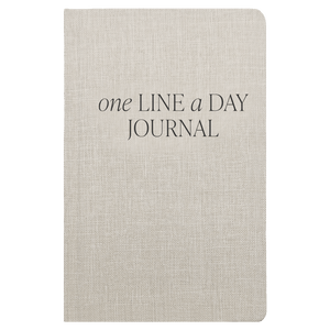 Tan One Line A Day Memory Journal | Sweet Water Decor