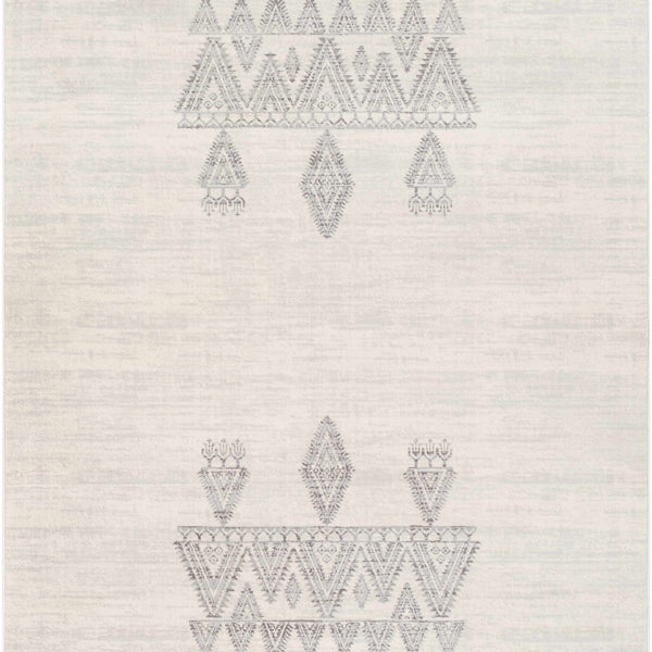 Wakita Light Gray Tribal Rug