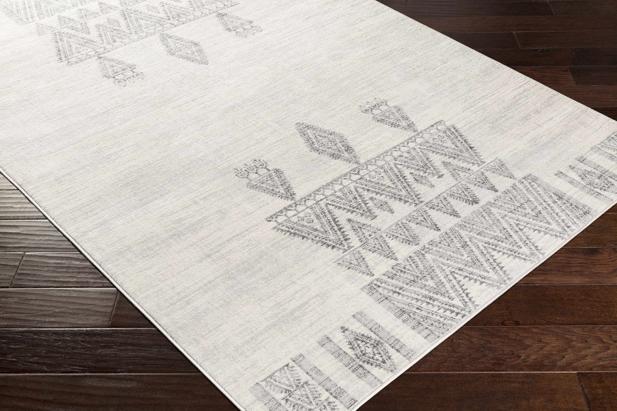 Wakita Light Gray Tribal Rug