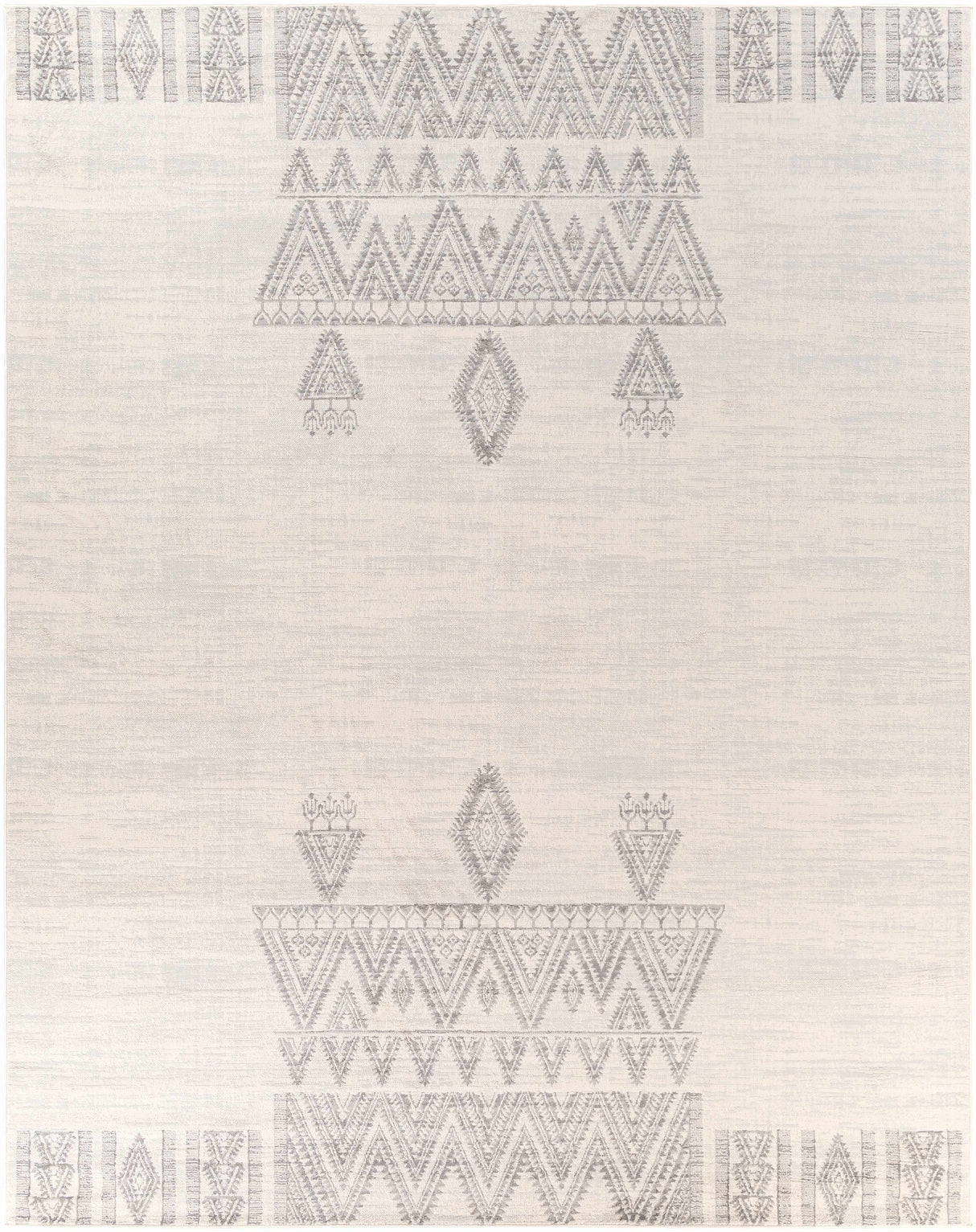 Wakita Light Gray Tribal Rug