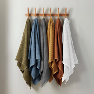 Cotton Diamond Waffle Weave Bath Towel Set - Grayson Collection
