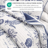 Coastal Printed Cotton Quilt Set - Calypso Collection