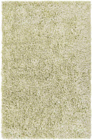 Marao Solid Grass Green Plush Rug - Clearance