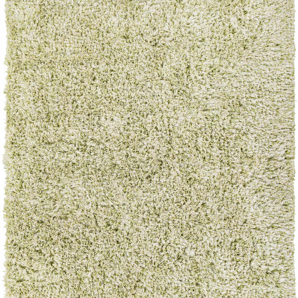 Marao Solid Grass Green Plush Rug - Clearance