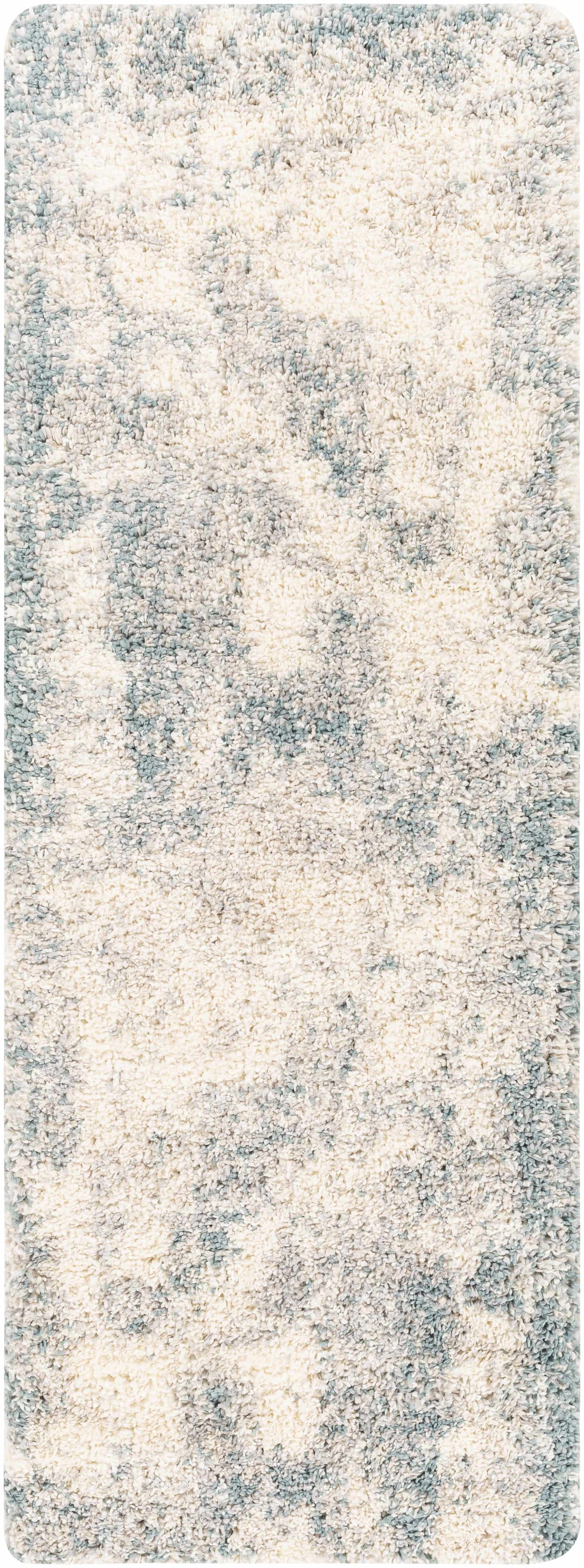 Tagas Abstract Gray Plush Rug