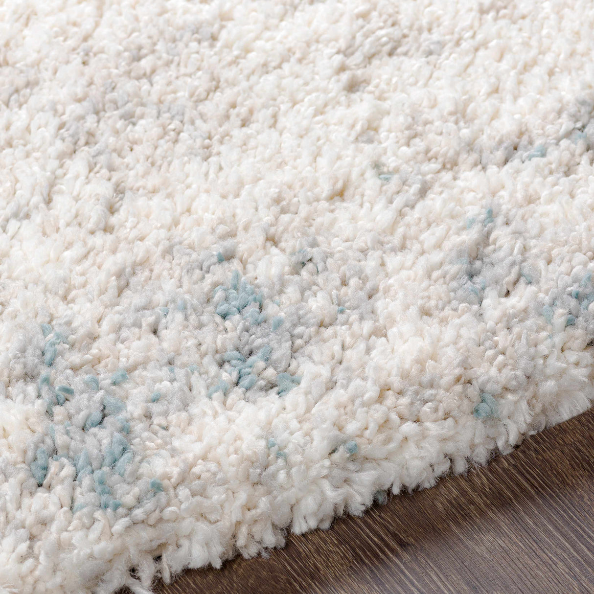 Tagas Abstract Gray Plush Rug