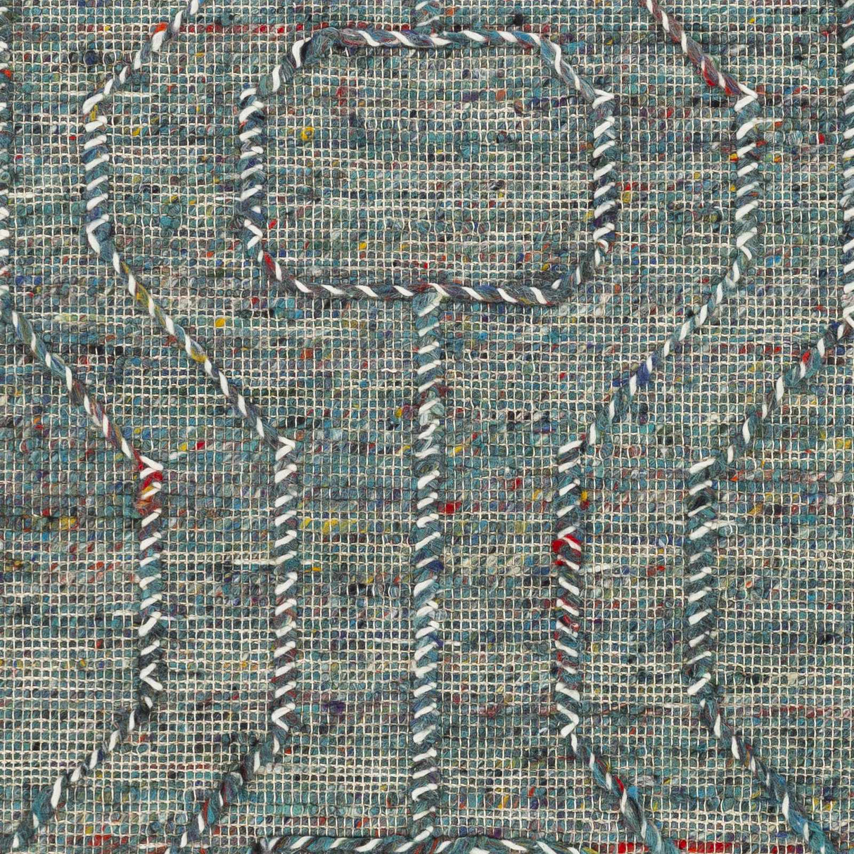 Dark Blue Takaungu Wool Blend Braided Tassel Area Rug - Clearance