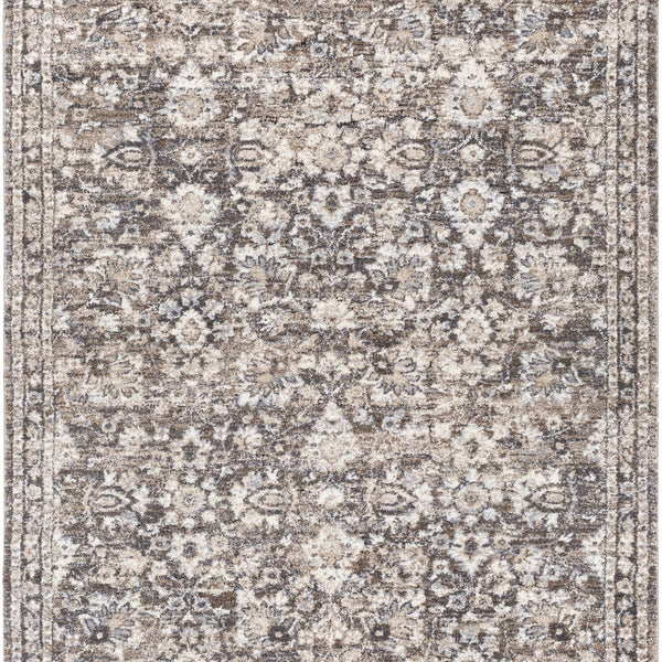 Talihina Brown Luxe Damask Rug