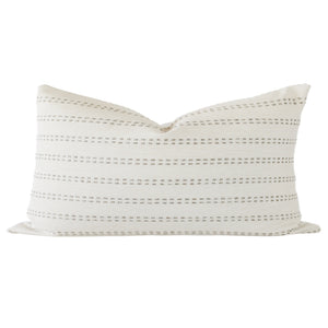 Tatum Stripe Grey Throw Pillow
