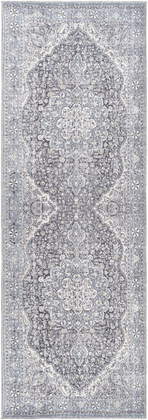 Tavas Blue Persian Style Washable Rug - Clearance
