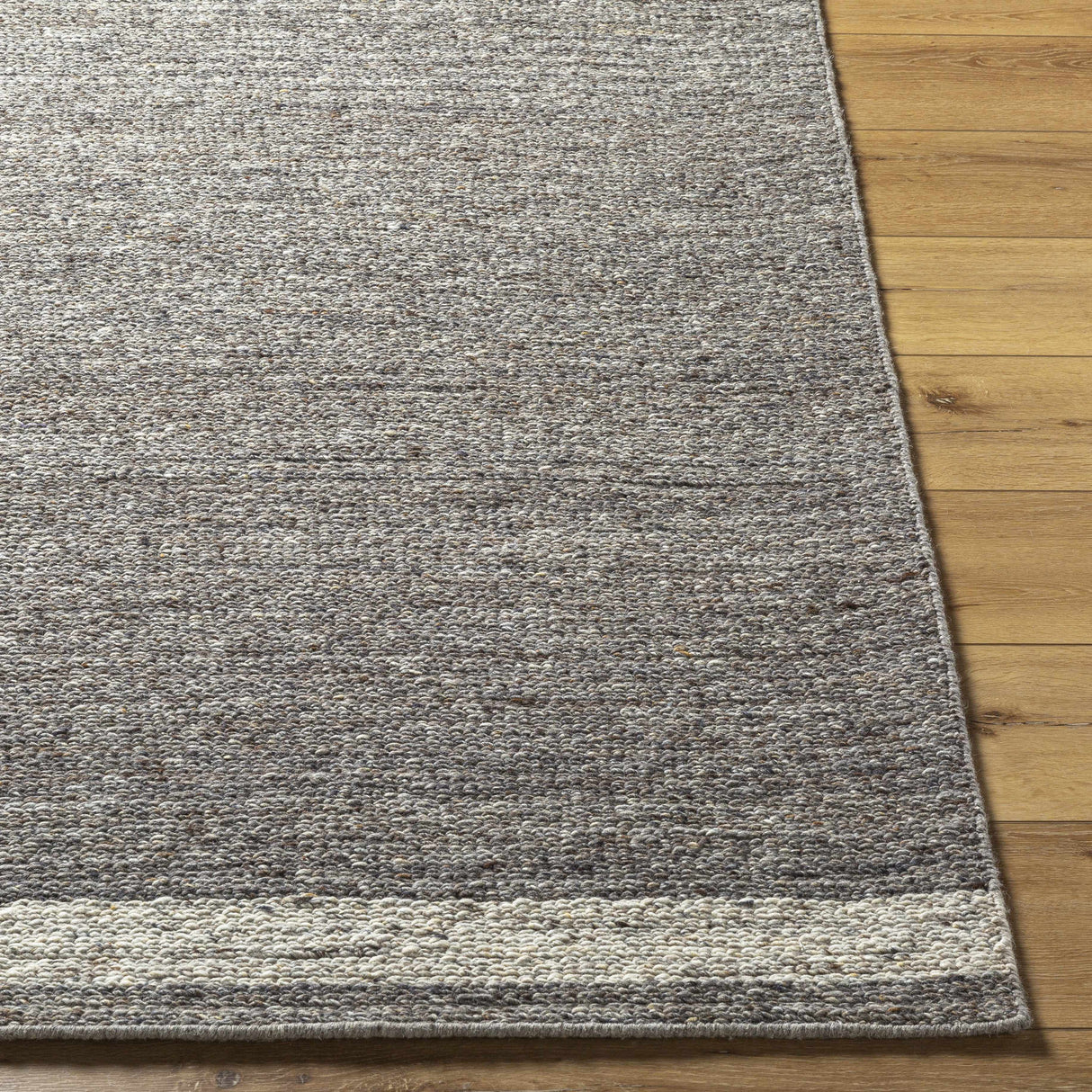 Tiran Gray Wool Area Rug