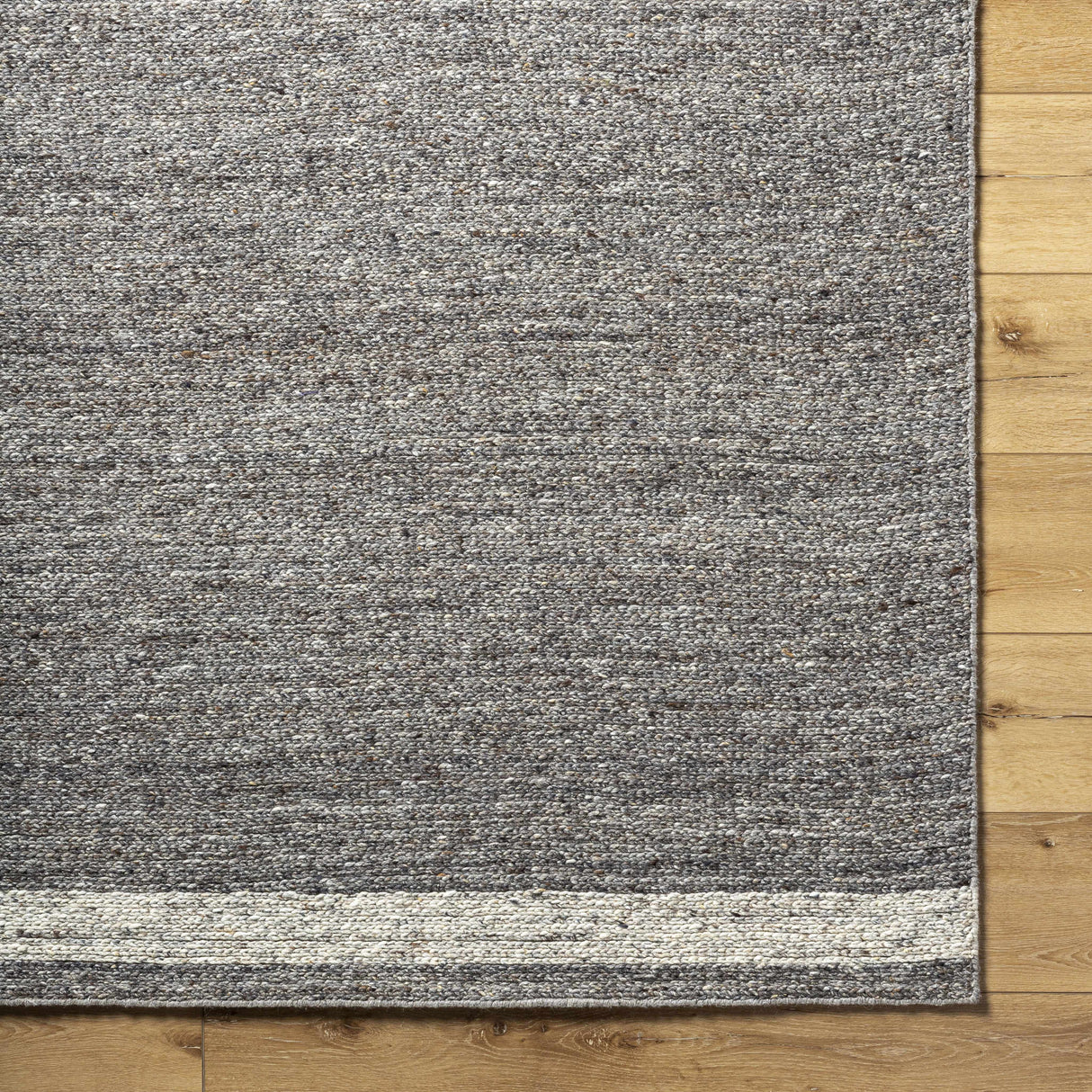 Tiran Gray Wool Area Rug
