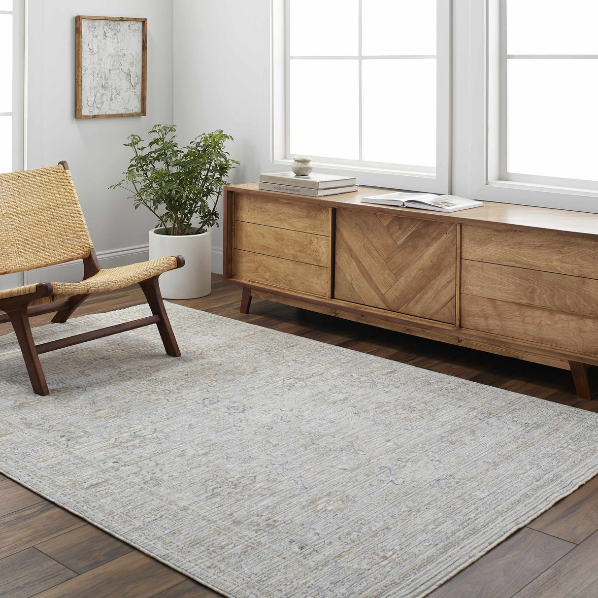 Timon Carved Statement Rug - Clearance