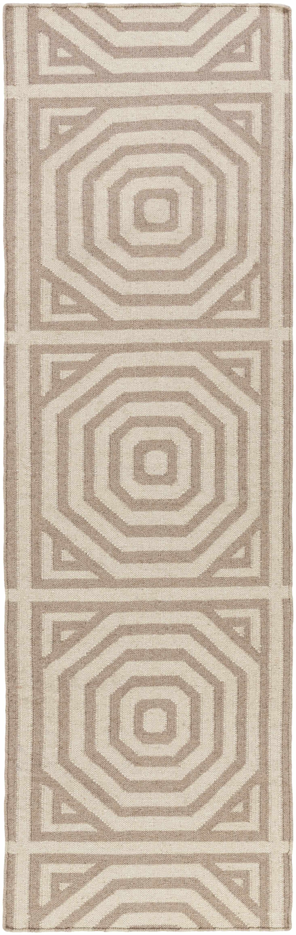 Terlton Ivory Greek Geometric Rug - Clearance