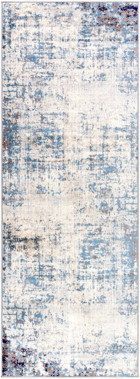 Texanna Abstract Blue/Gray Area Rug