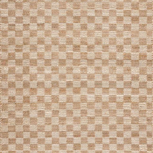 Ionut Checkered Jute Area Rug