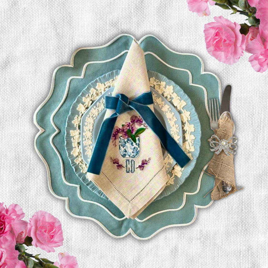 THRIVE BLUE FABRIC PLACEMAT