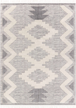 Thornburg High/Low Pile Rug with Tassels - Clearance