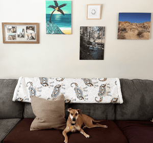 Hati Elephants Sherpa Throw