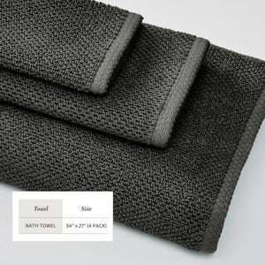 Cotton Textured Bath Towel Set - Acacia Collection