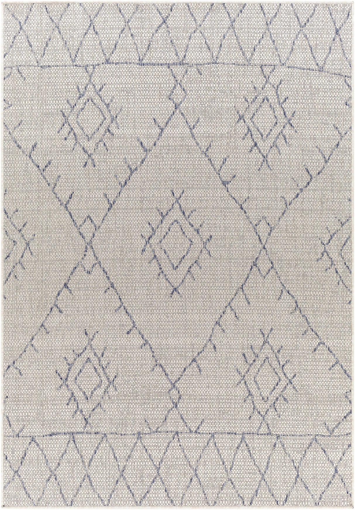 Marwood Gray&Blue Nordic Rug - Clearance