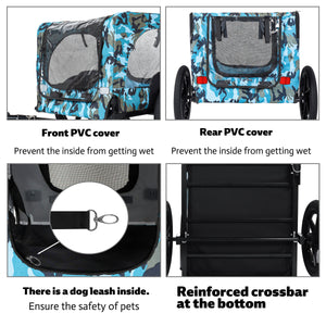 Trailer All Outdoor Heavy Duty Collapsible Pet Bike Trailer with 16-Inch Wheels - view 5