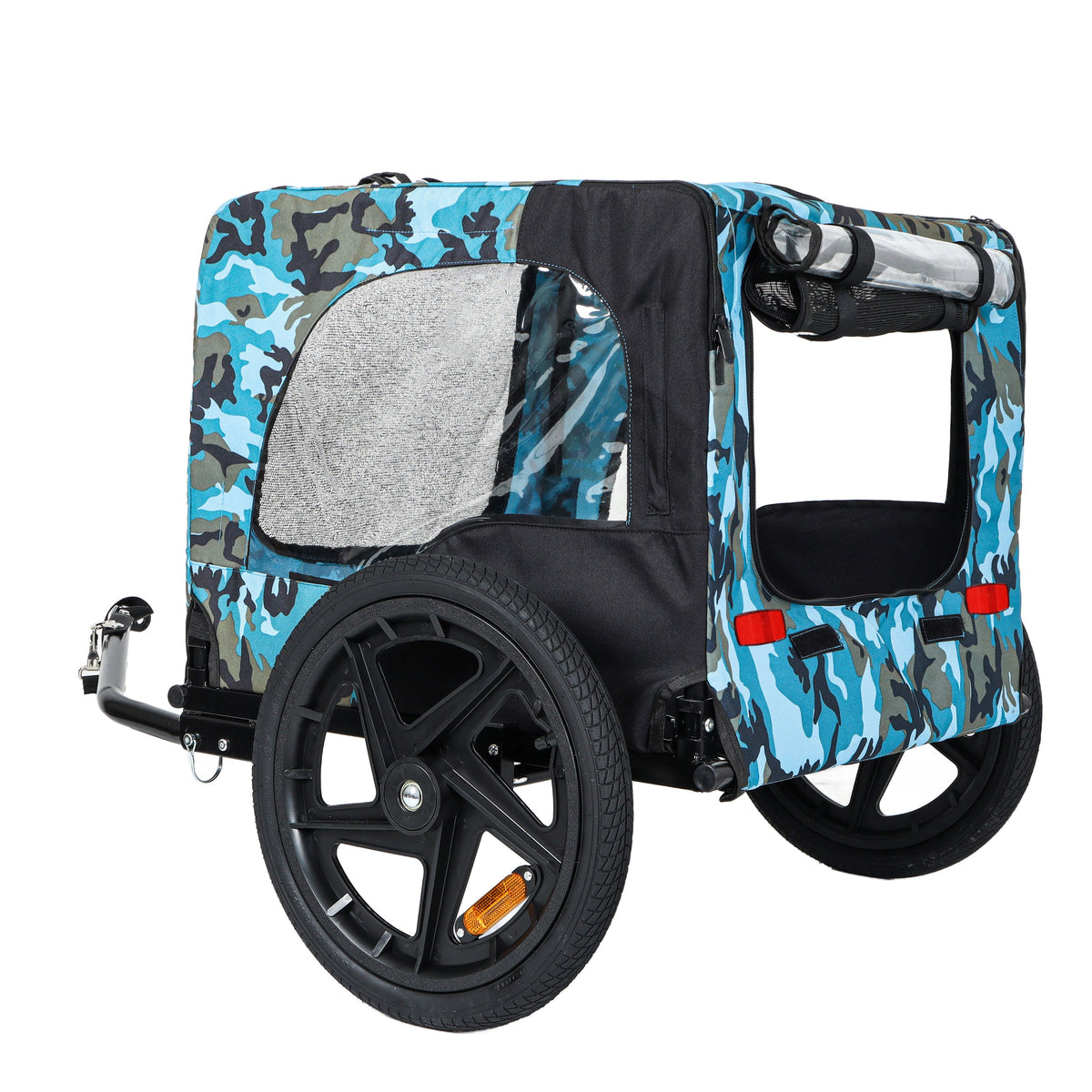 Trailer All Outdoor Heavy Duty Collapsible Pet Bike Trailer with 16-Inch Wheels - view 9