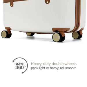 Grace 3 Piece Expandable Retro Luggage Set | Travellty