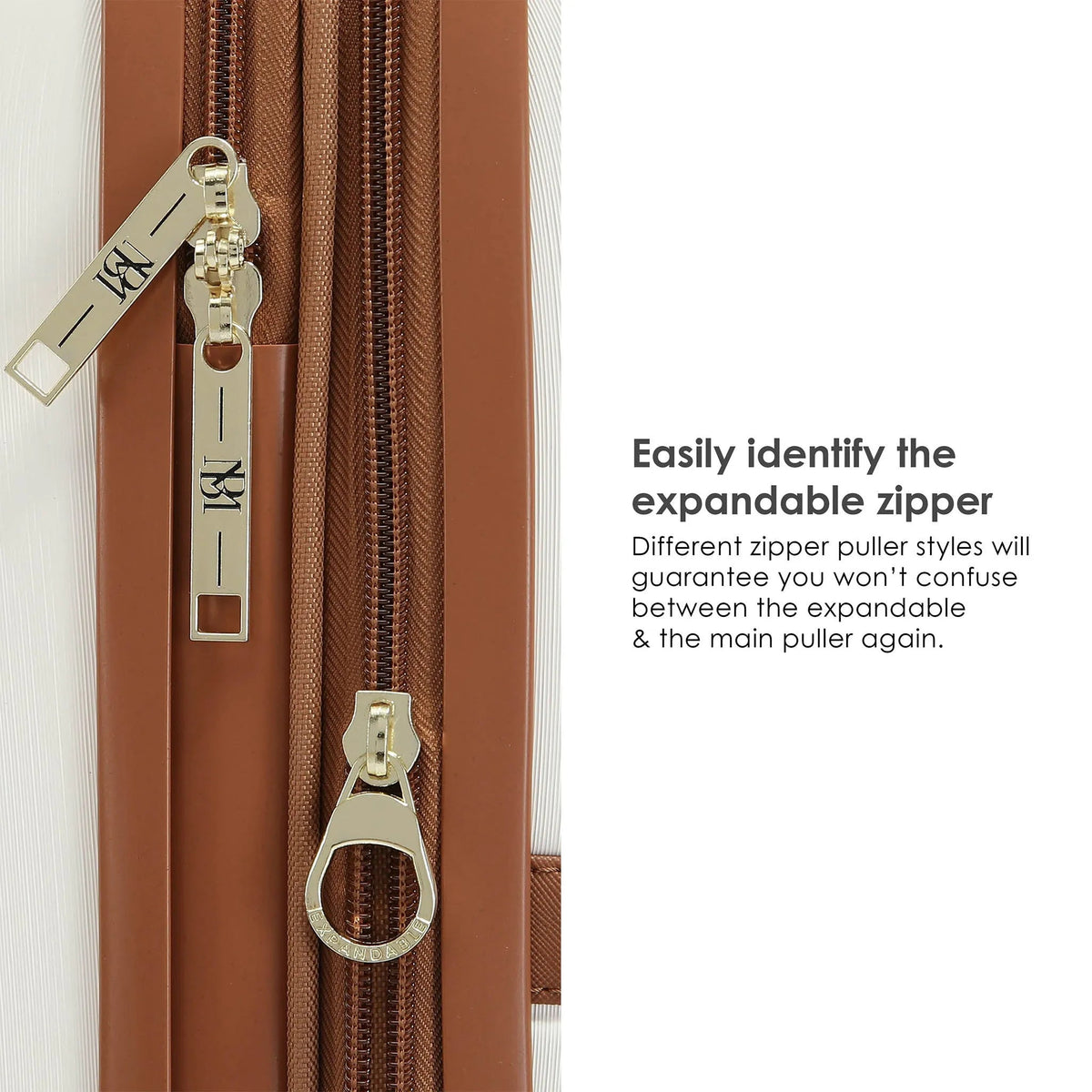 Grace 3 Piece Expandable Retro Luggage Set | Travellty