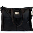 Rose Vegan Leather Weekender Tote Bag - Black | Travellty
