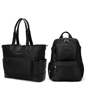 Voyage 2 Piece Weekender & Backpack Set - Black | Travellty