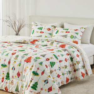 Reversible Christmas Comforter and Sham Set - Holiday Lodge Odette Collection