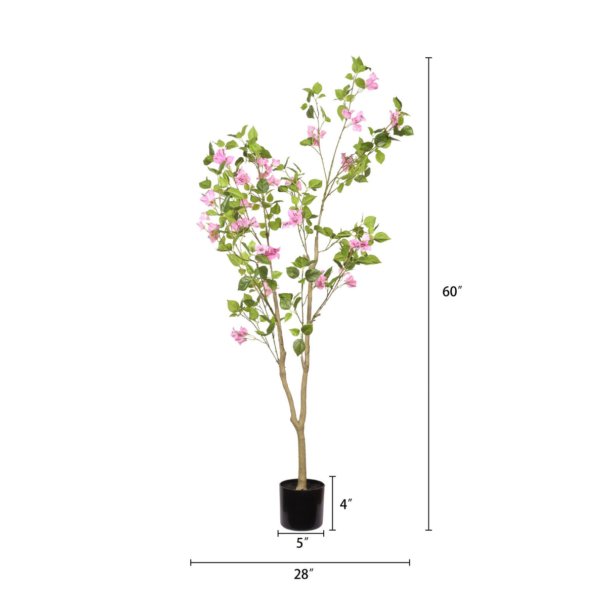 TTFaux Plants Artificial Bougainvillea Tree with Realistic Flowers - view 2