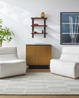 Teige Light Silver Area Rug