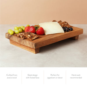 Twine Living Acacia Footed Serving Board - view 5