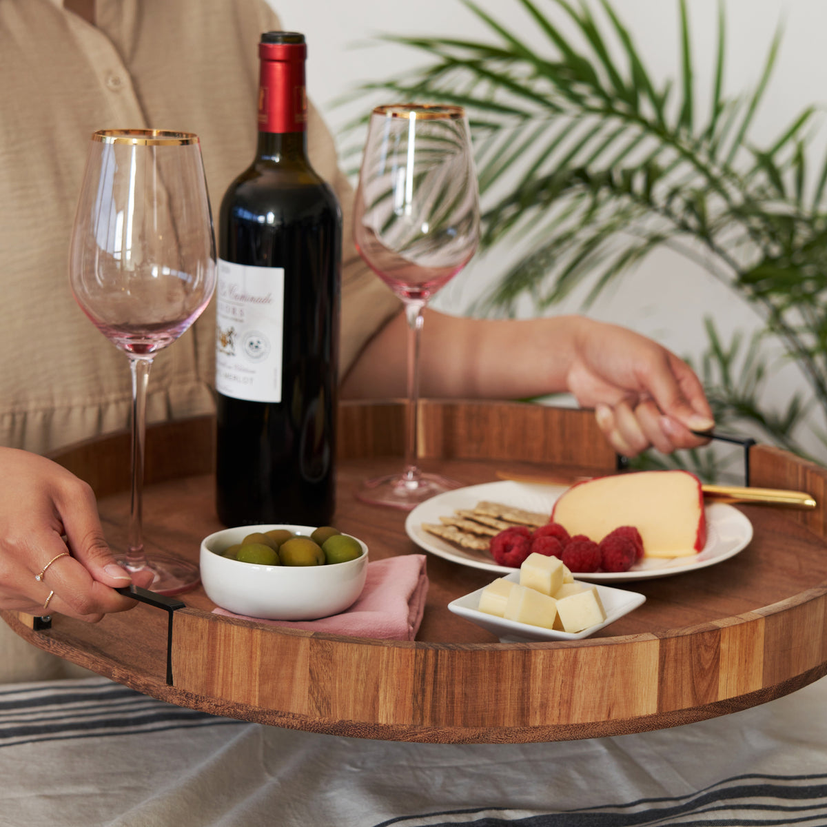Twine Living Acacia Lazy Susan